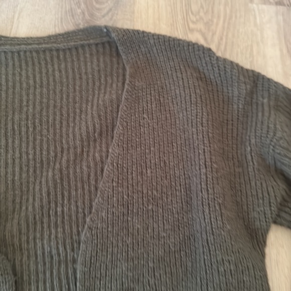 Oversized deep colored forest green cardigan - Picture 3 of 3